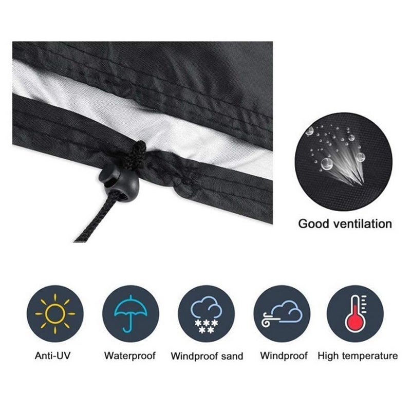 Pimoys Outdoor Chair Covers, 210D Patio Chair Cover Waterproof Patio Chair Covers for Outdoor Furniture All Weather Protection (25 "" W x 25 "" D x 47    H, 1 Pack) - Image 2